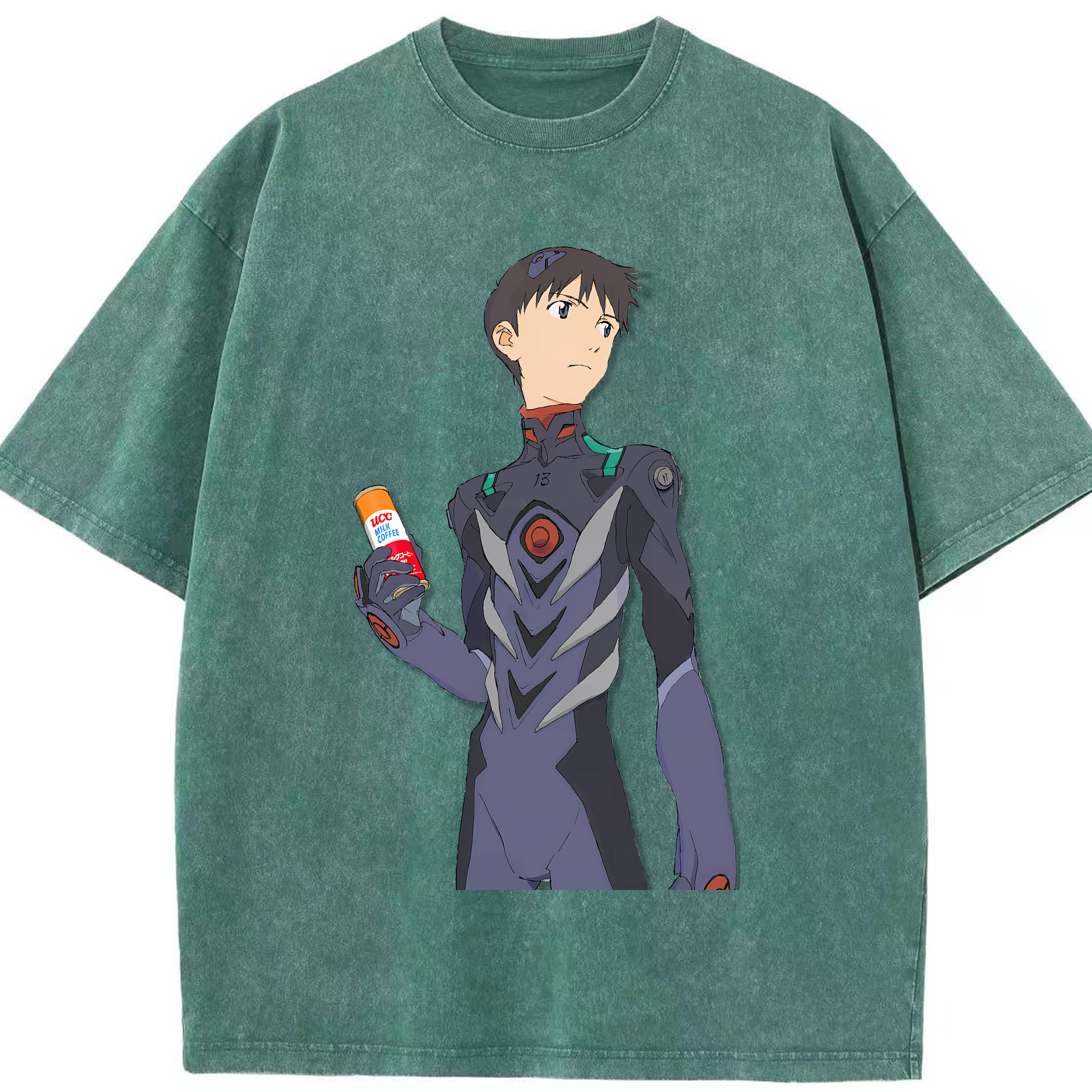 （画像用） EVA 新世紀エヴァンゲリオン 綿100% ヴィンテージ風 半袖Tシャツ（フロントプリント）